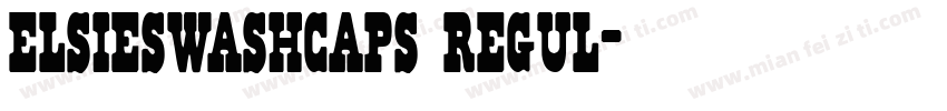 elsieswashcaps regul字体转换